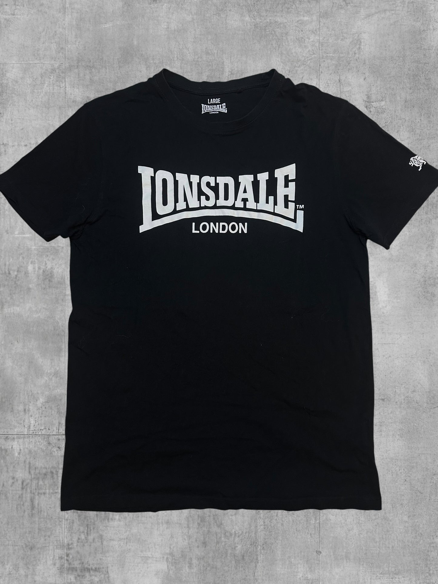 Lonsdale London T-Shirt Schwarz Weiß L