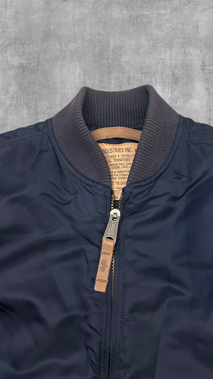 Alpha Industries Bomberjacke Navy Blau S
