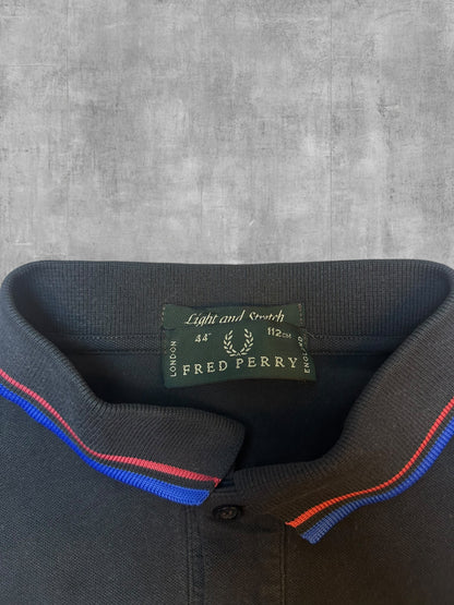 Fred Perry Polo Shirt Dunkelgrau Blau M
