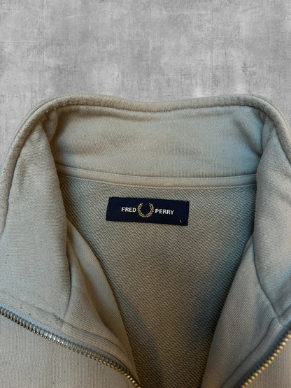 Fred Perry Half / Quarter zip Pullover Grau L