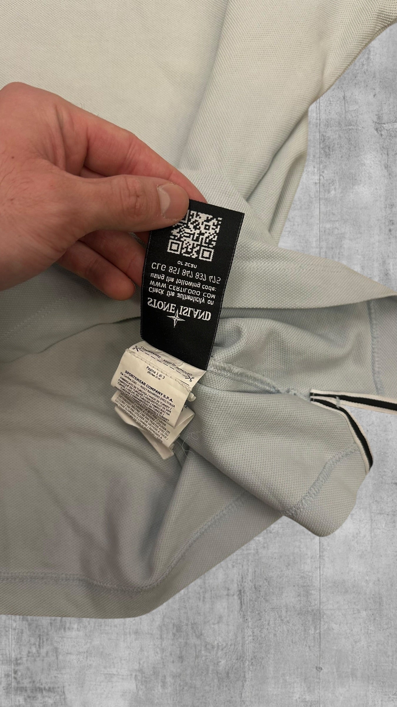 Stone Island Polo Shirt Türkis L