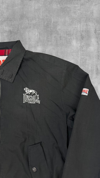 Lonsdale London Harrington Jacke Schwarz L