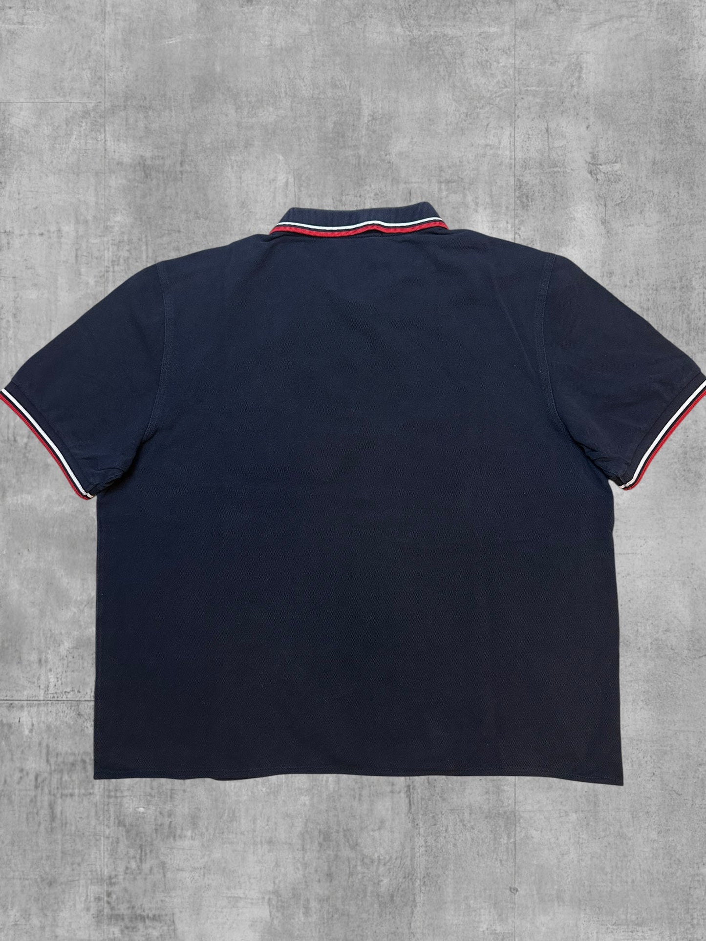 Fred Perry Polo Shirt Schwarz Rot Weiß XL (sehr cropped)