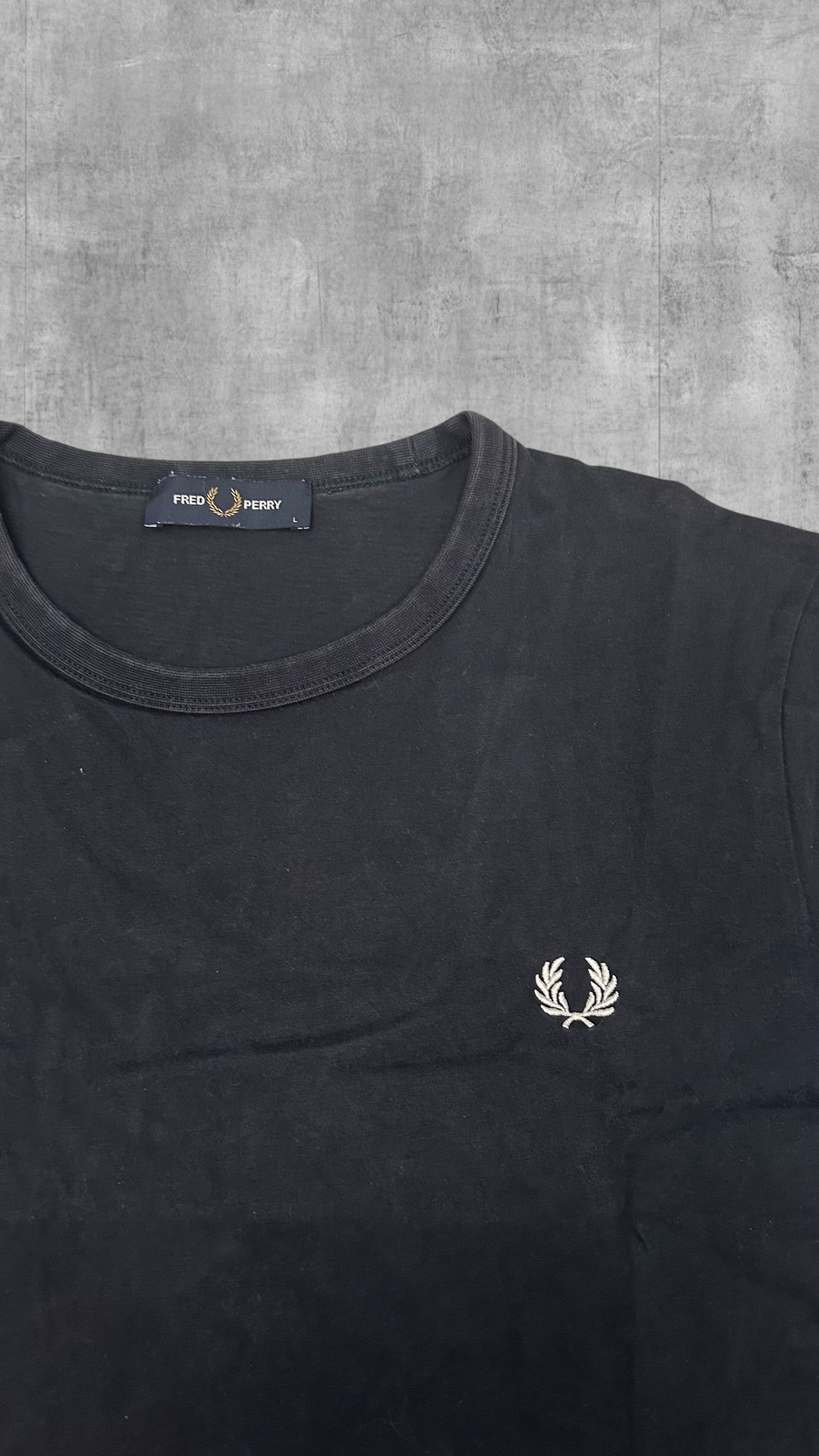 Fred Perry T-shirt Schwarz L