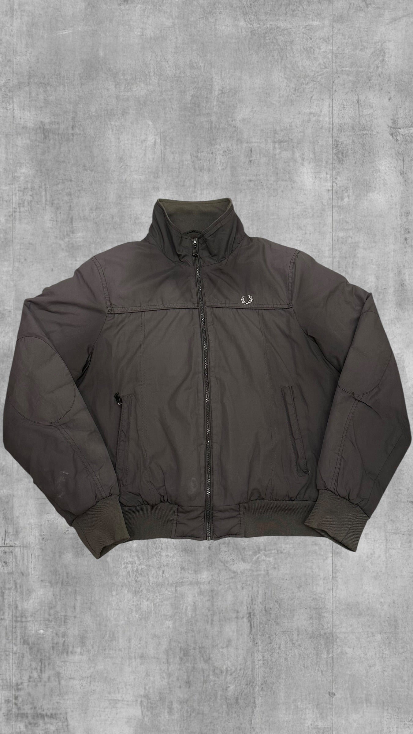 Vintage Fred Perry Bomberjacke Regenjacke Grau M
