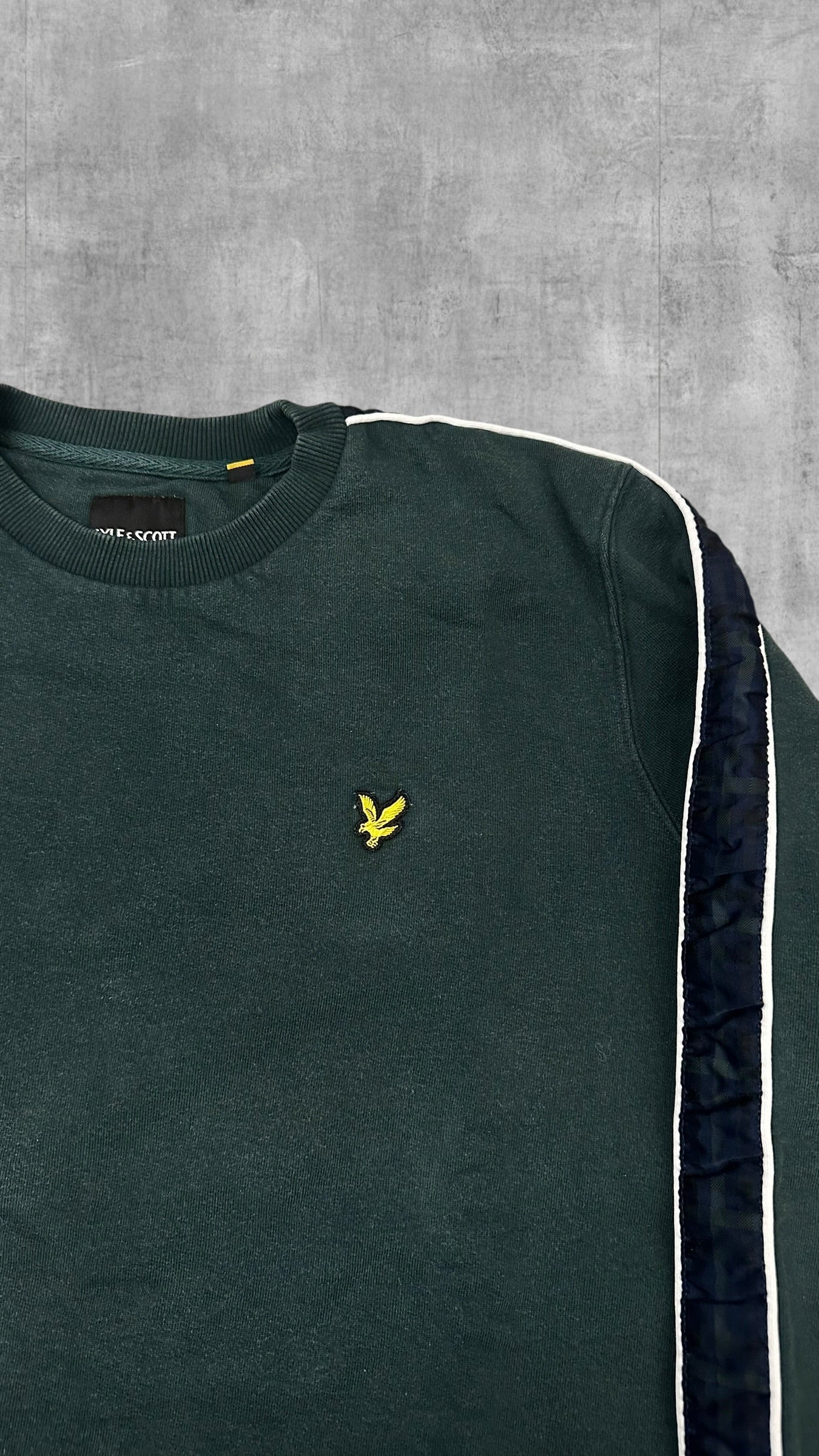 Lyle & Scott Sweatshirt Taped Dunkelgrün L