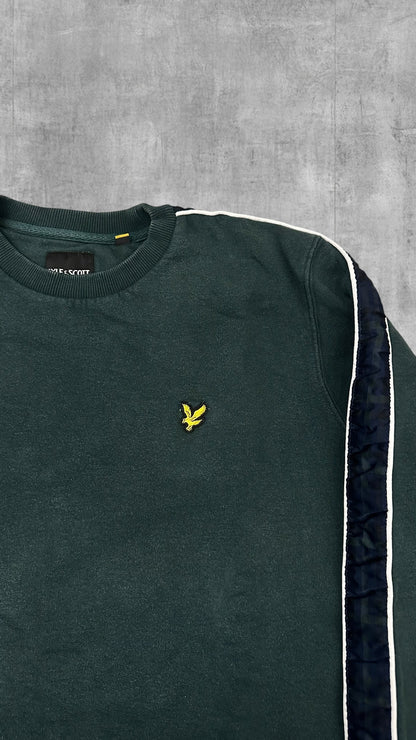 Lyle & Scott Sweatshirt Taped Dunkelgrün L