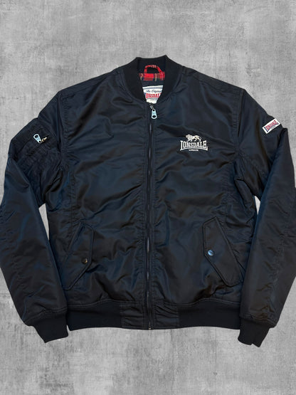 Lonsdale London Bomber Harrington Jacke Schwarz M