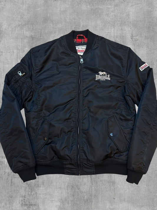 Lonsdale London Bomber Harrington Jacke Schwarz M