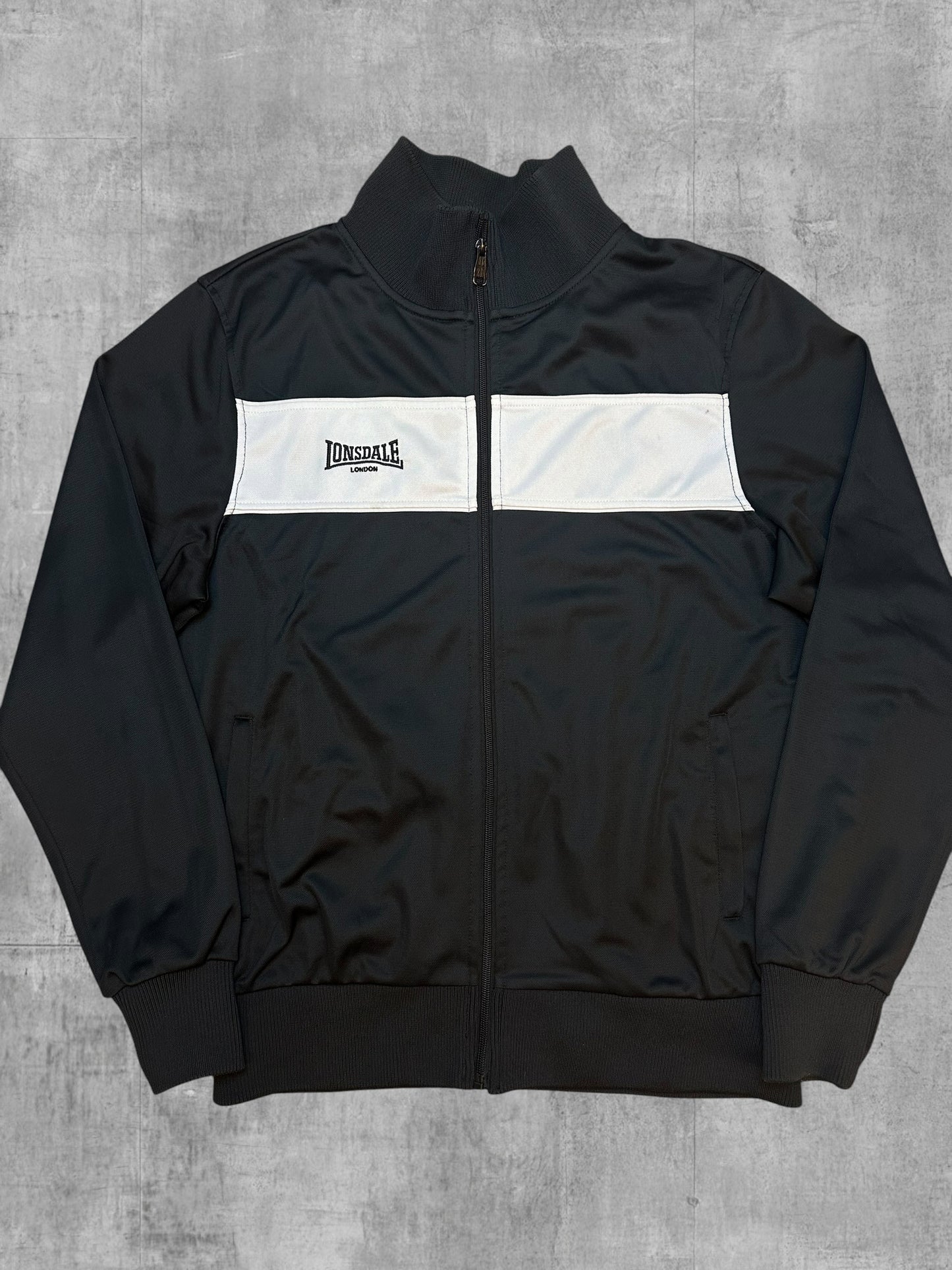Lonsdale London Trainingsjacke Schwarz Weiß XL