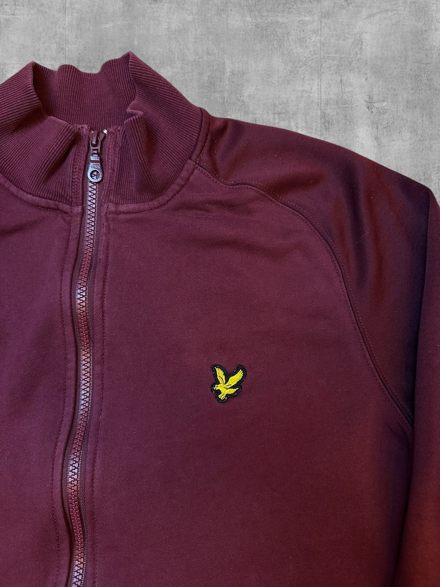 Lyle & Scott Zip Jacke Weinrot M