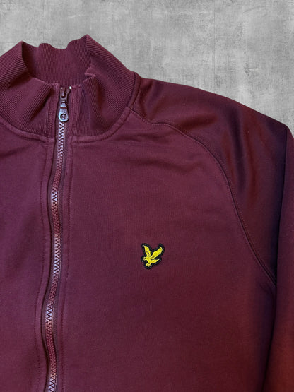 Lyle & Scott Zip Jacke Weinrot M