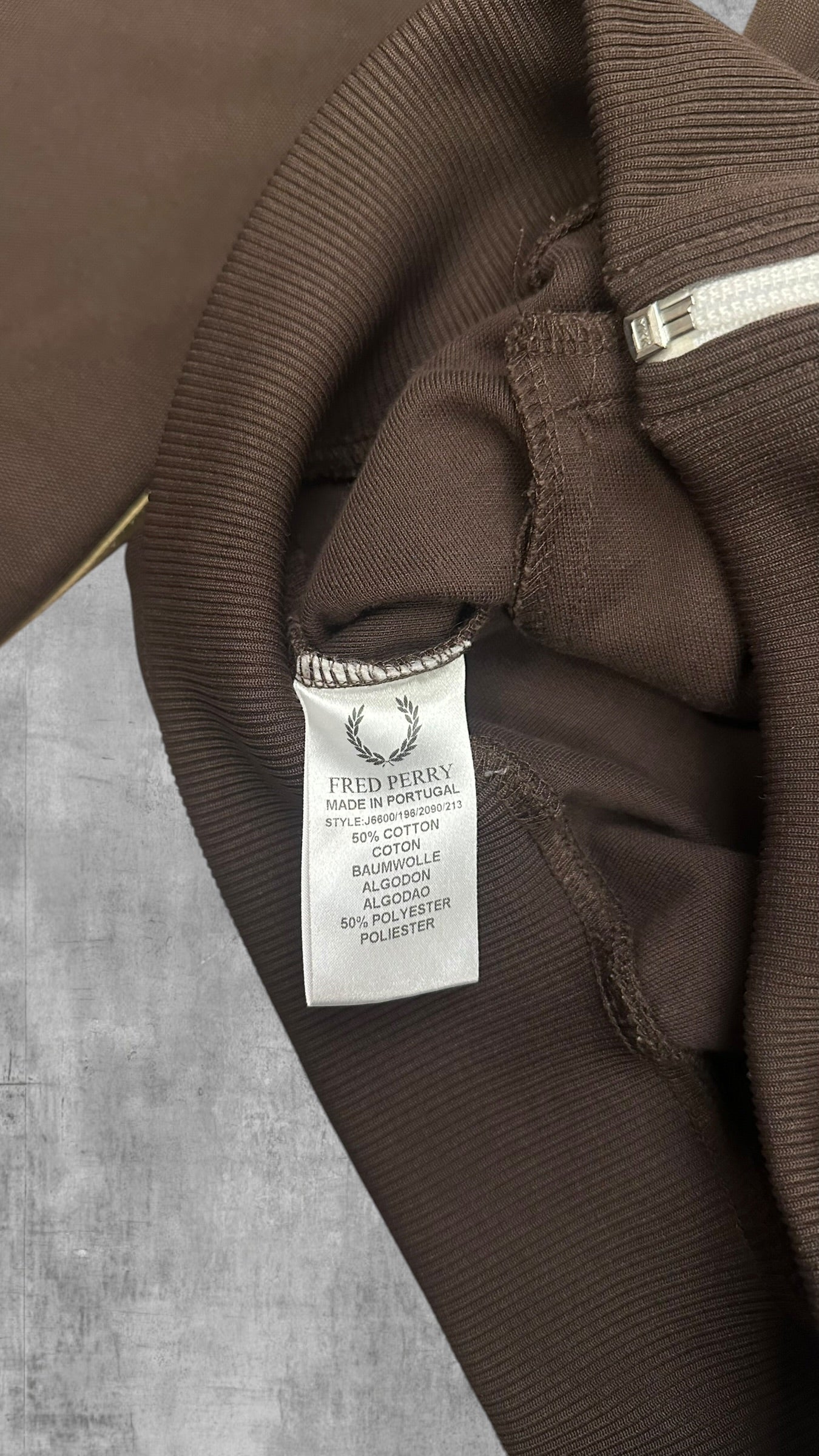 Fred Perry Taped Trainingsjacke Braun XS