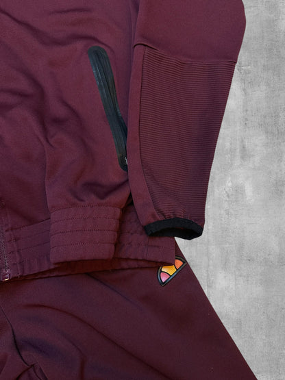 Ellesse Trainingsanzug (Trainingjacke Trainingshose) Weinrot S