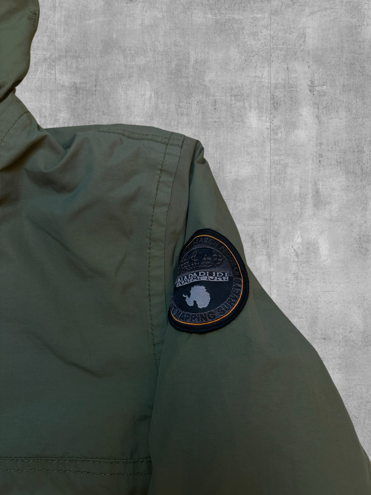 Napapijri Lined Windbreaker Jacket Khaki M