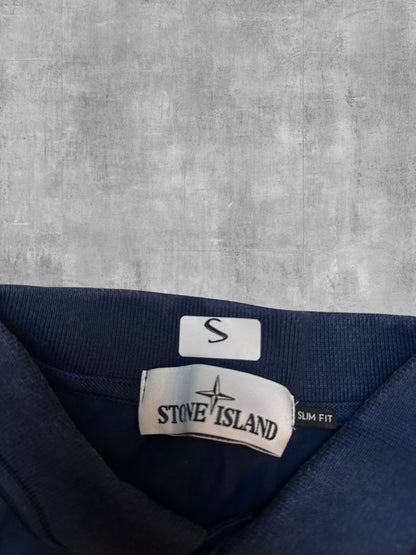 Stone Island Polo Shirt Navy Blau S