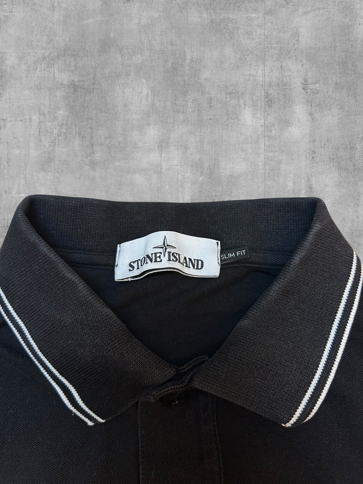 Stone Island Polo Shirt Schwarz XL Slim Fit