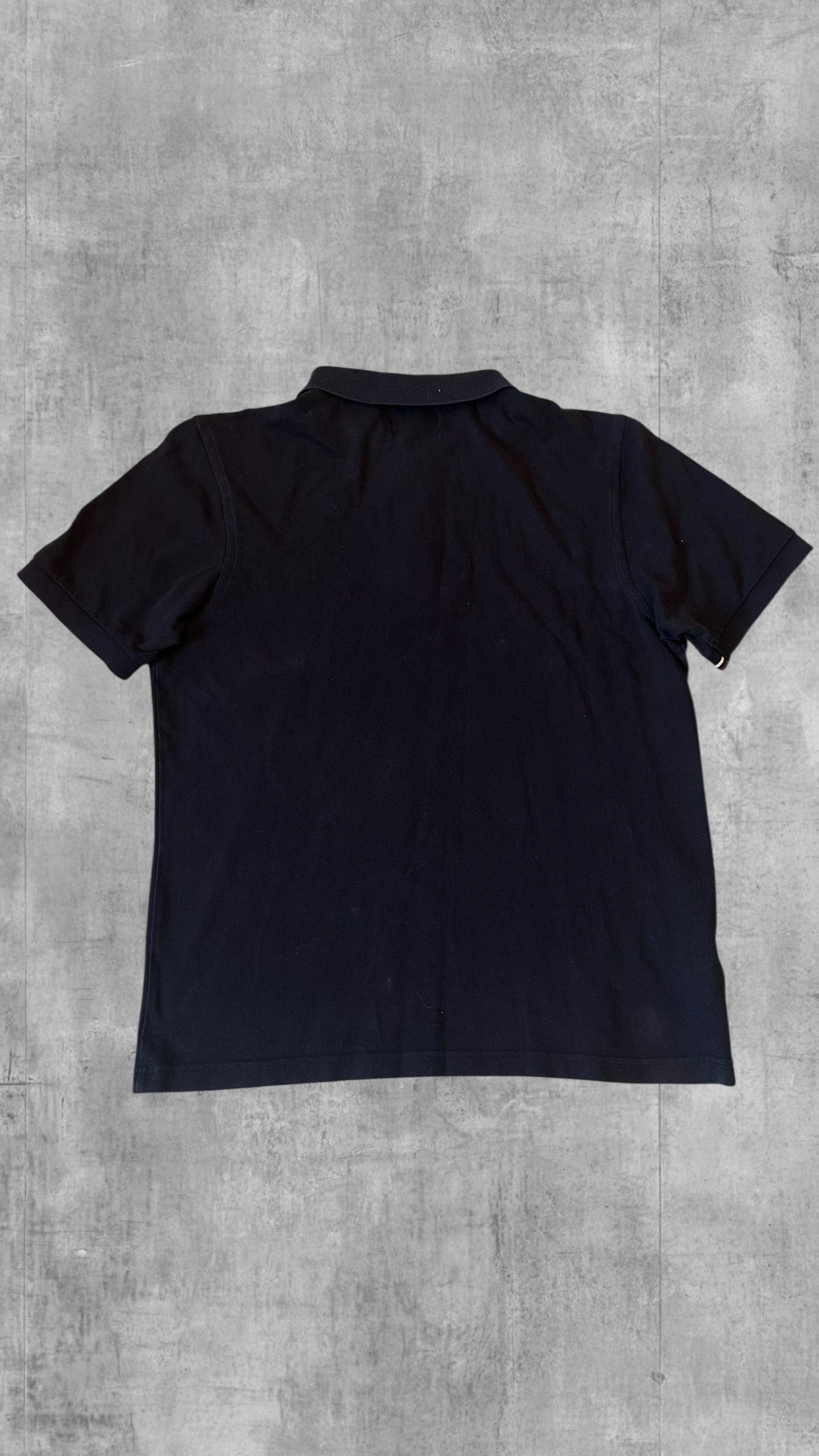Fred Perry Polo Shirt Navy Blau Weinrot L