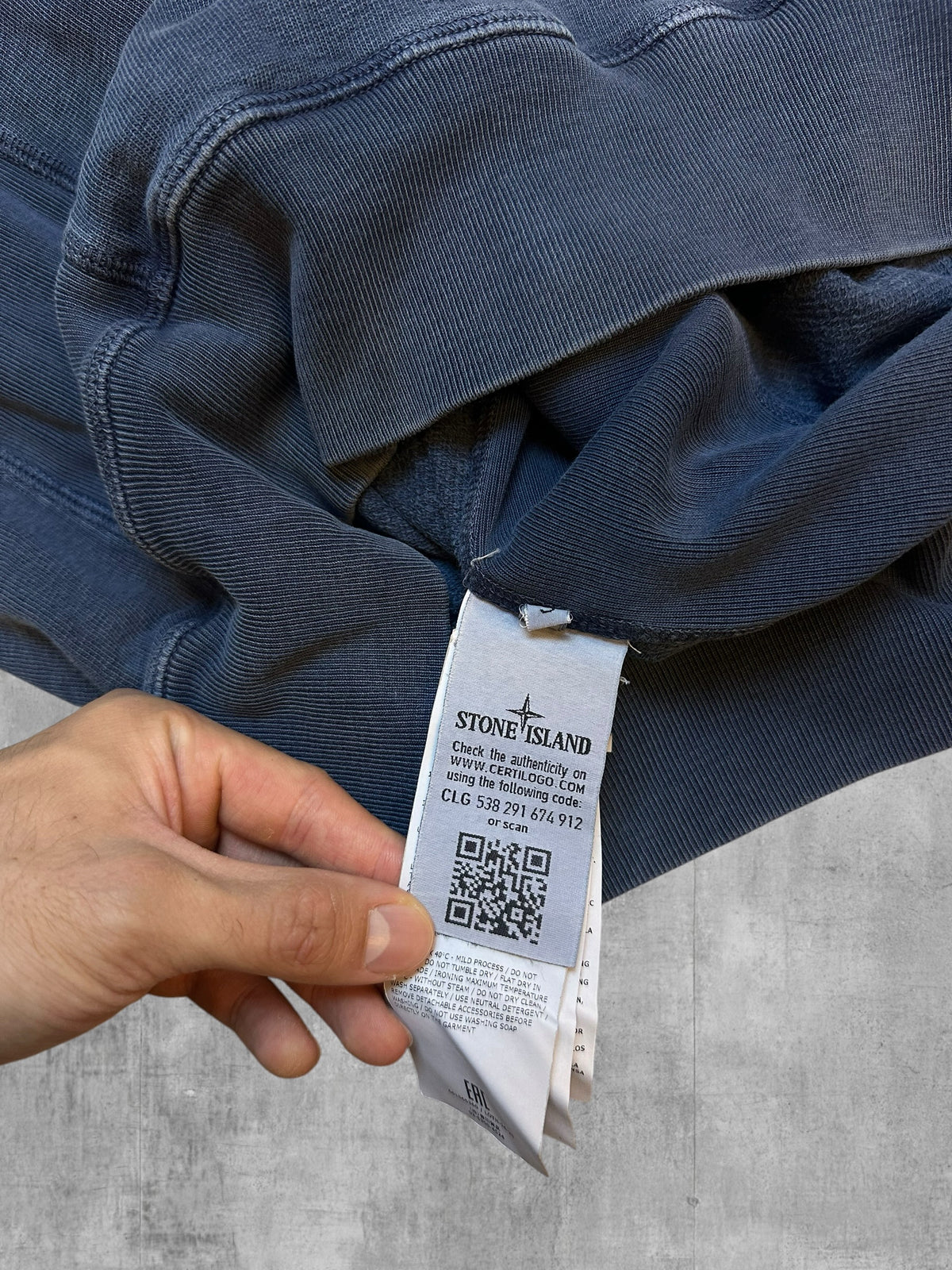 Stone Island Sudadera Azul Marino S