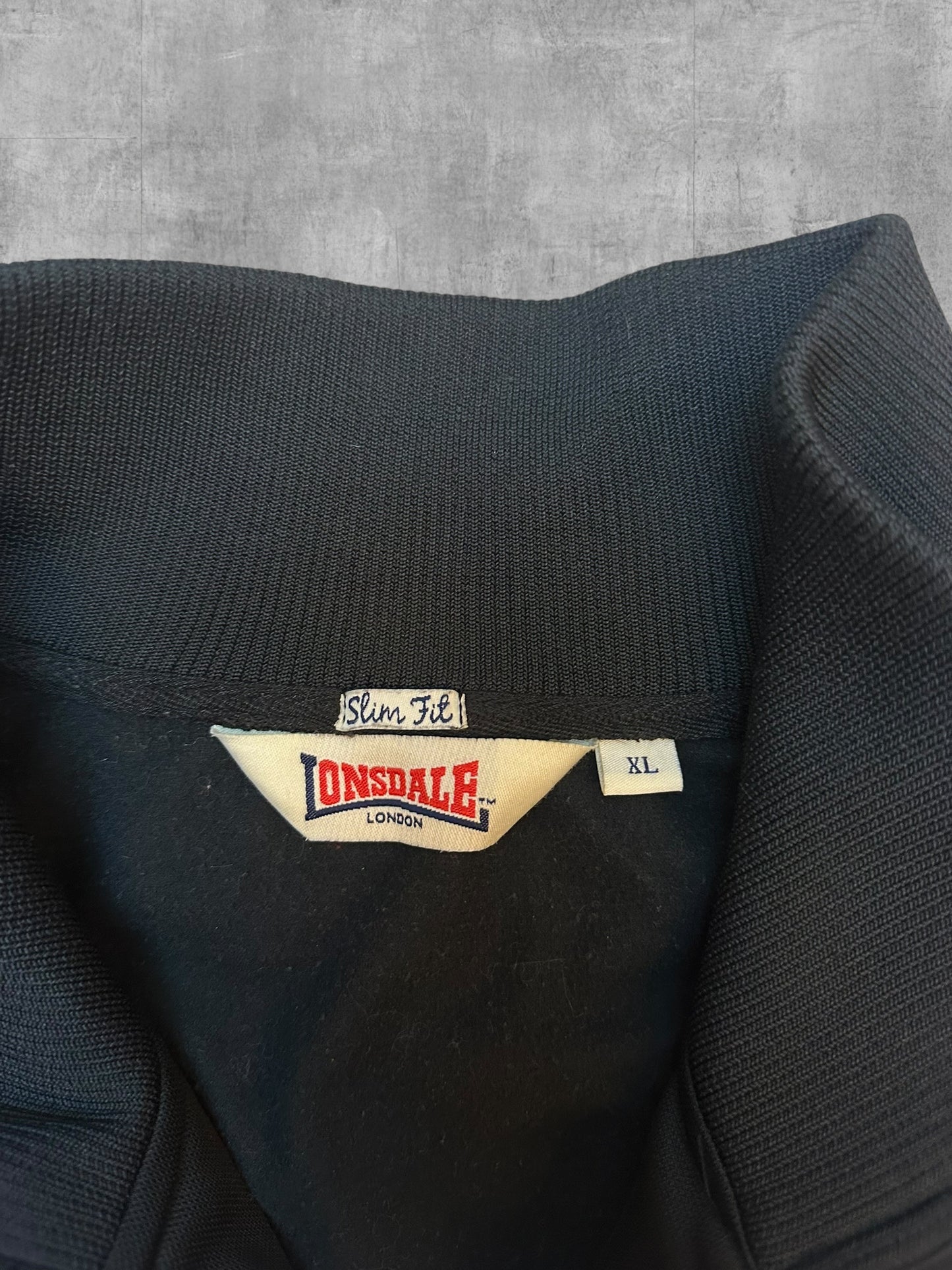 Lonsdale London Trainingsjacke Schwarz Weiß XL