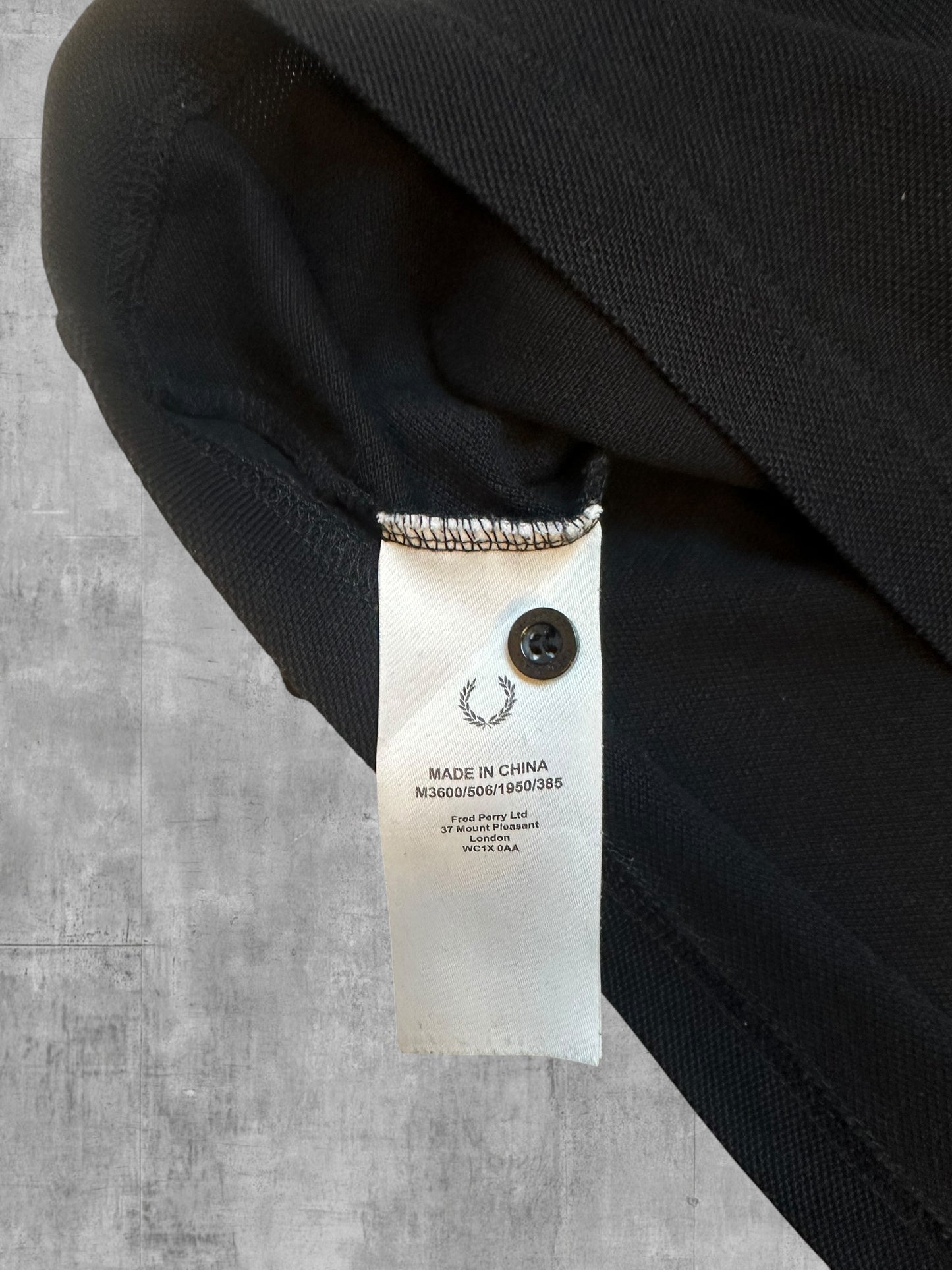 Fred Perry Polo Shirt Schwarz Gelb S