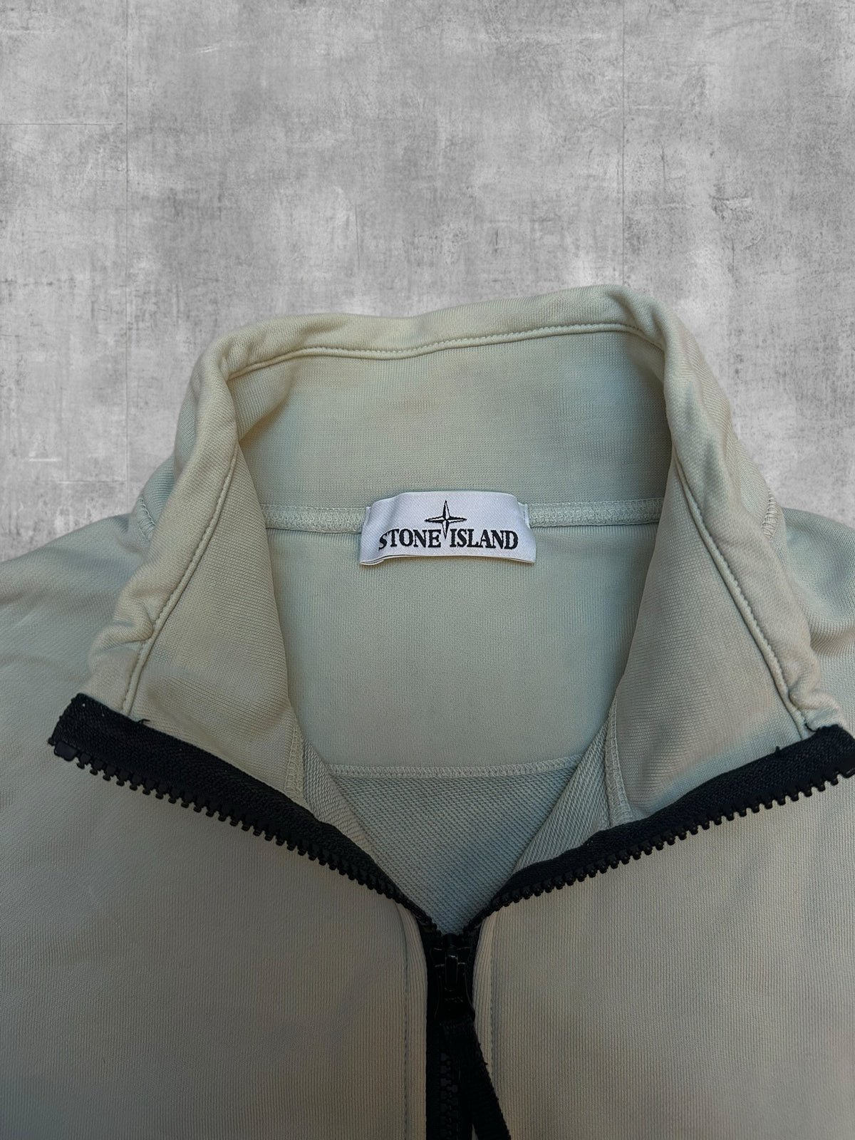 Stone Island Quarter Zip Pullover Mint Green L