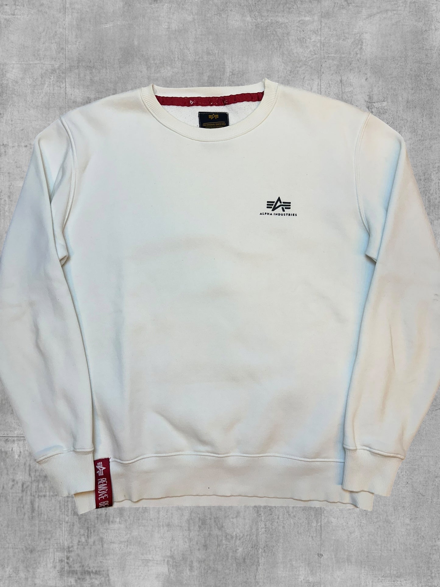Alpha Industries Sweatshirt Weiß M