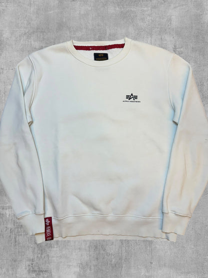 Alpha Industries Sweatshirt Weiß M