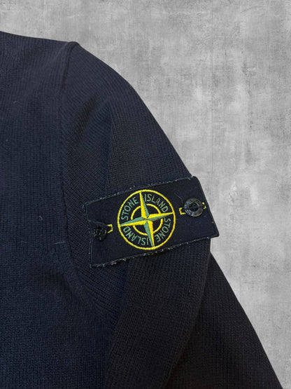 Stone Island Zip Rollkragenjacke Schwarz L