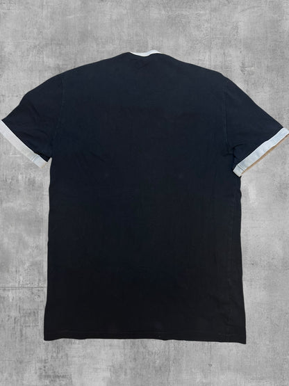 Fred Perry T-shirt taped Schwarz Weiß S