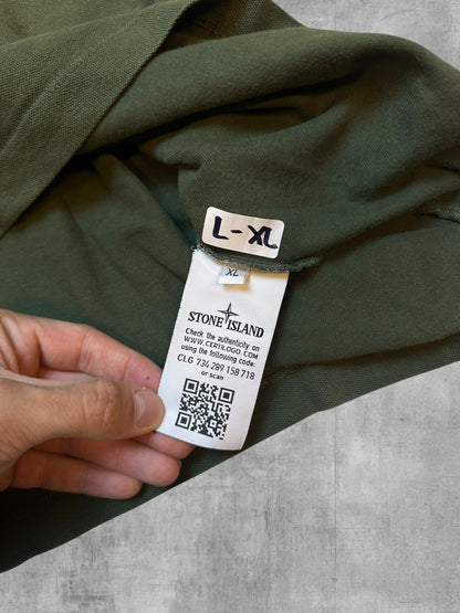 Stone Island Polo Shirt Olivgrün L