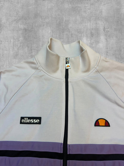 Ellesse Rimini Chaqueta de chándal Negro Blanco Morado L