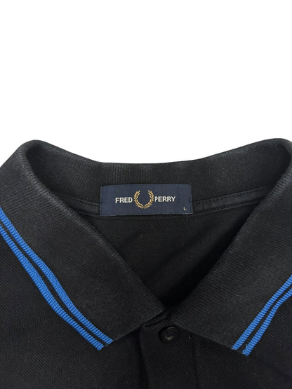 Fred Perry Polo Shirt Schwarz Blau L