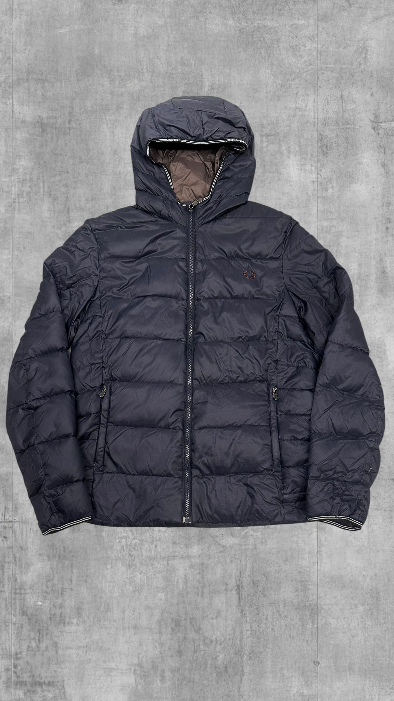 Fred Perry Übergangsjacke Daunenjacke Navy Blau M