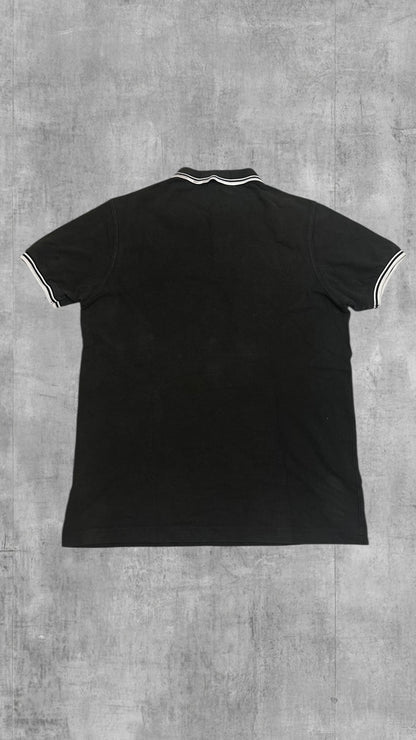 Fred Perry Polo Shirt Schwarz Weiß L