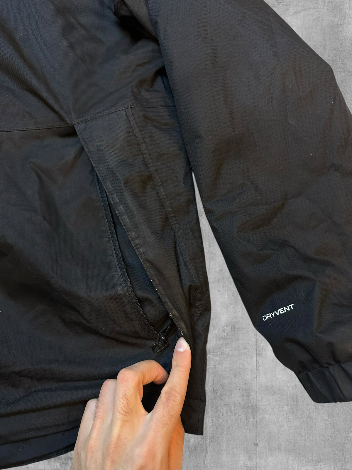The North Face Gesteppte Regenjacke Daunenjacke Schwarz M