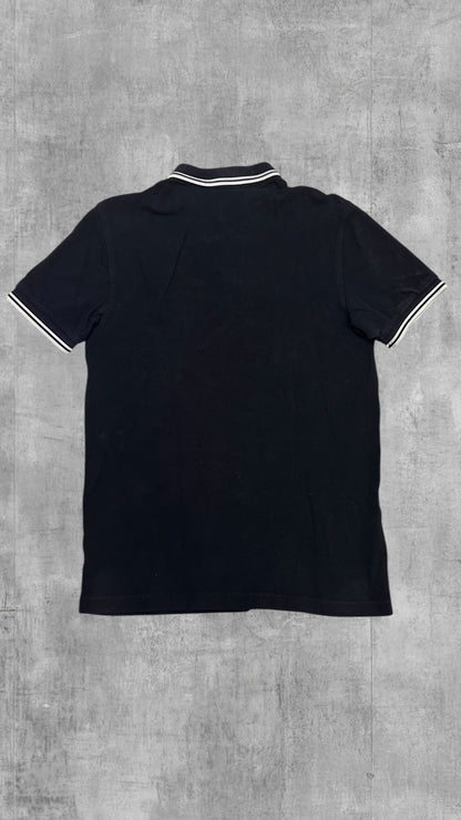 Fred Perry Polo Shirt Schwarz Weiß S