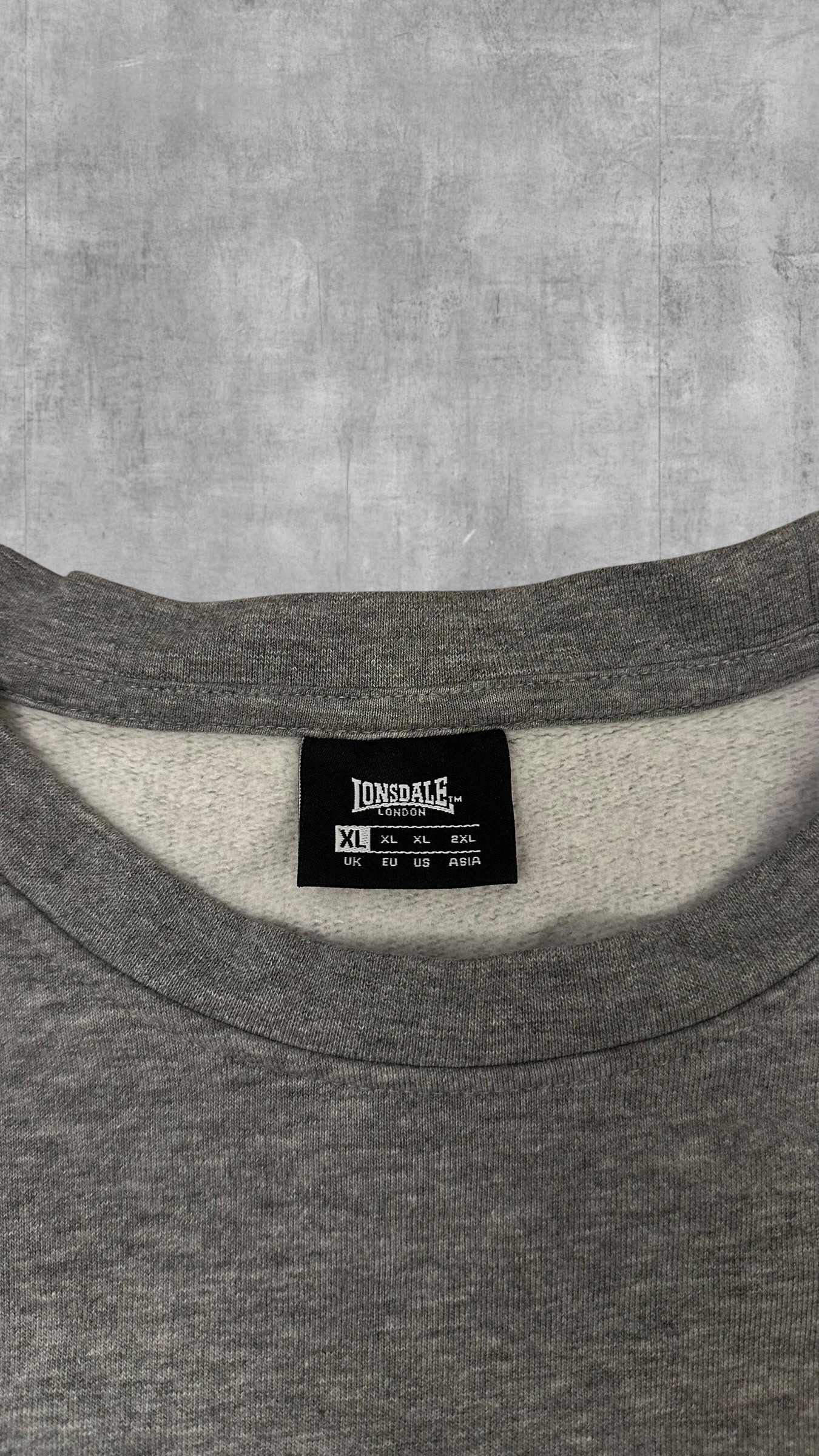 Lonsdale London Sweatshirt Grau Schwarz XL