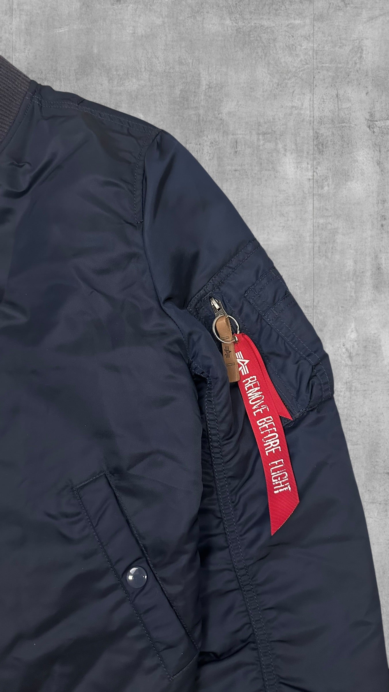 Alpha Industries Bomberjacke Navy Blau S