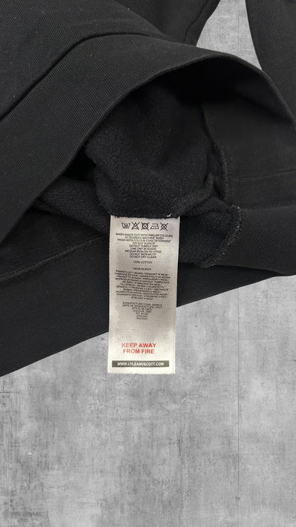 Lyle & Scott Half Zip Rollkragenpullover Schwarz S