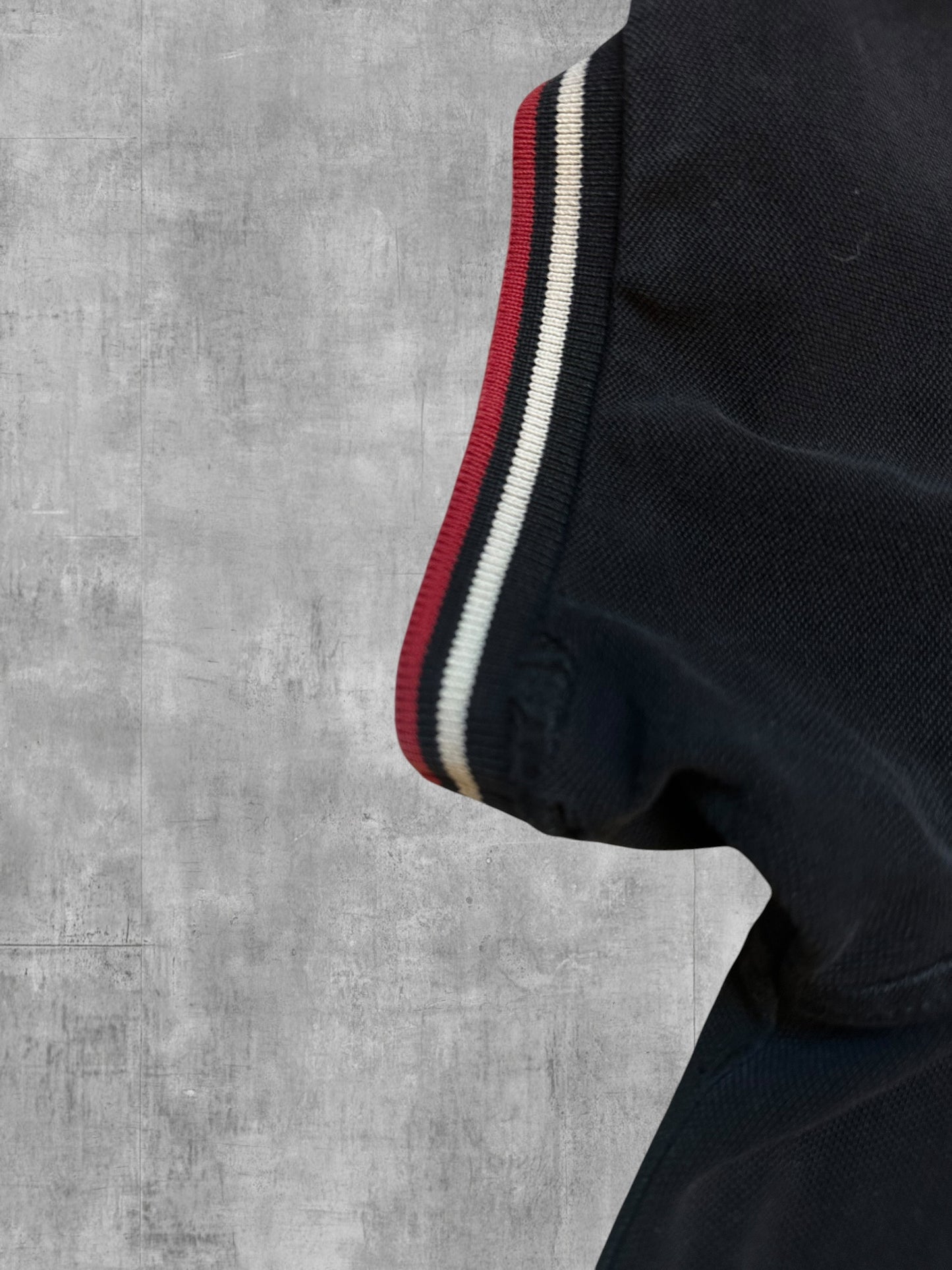 Lonsdale London Polo Shirt Schwarz Weiß RotM