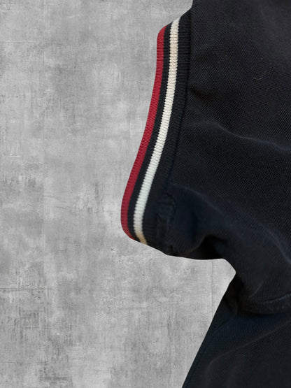 Lonsdale London Polo Shirt Schwarz Weiß RotM