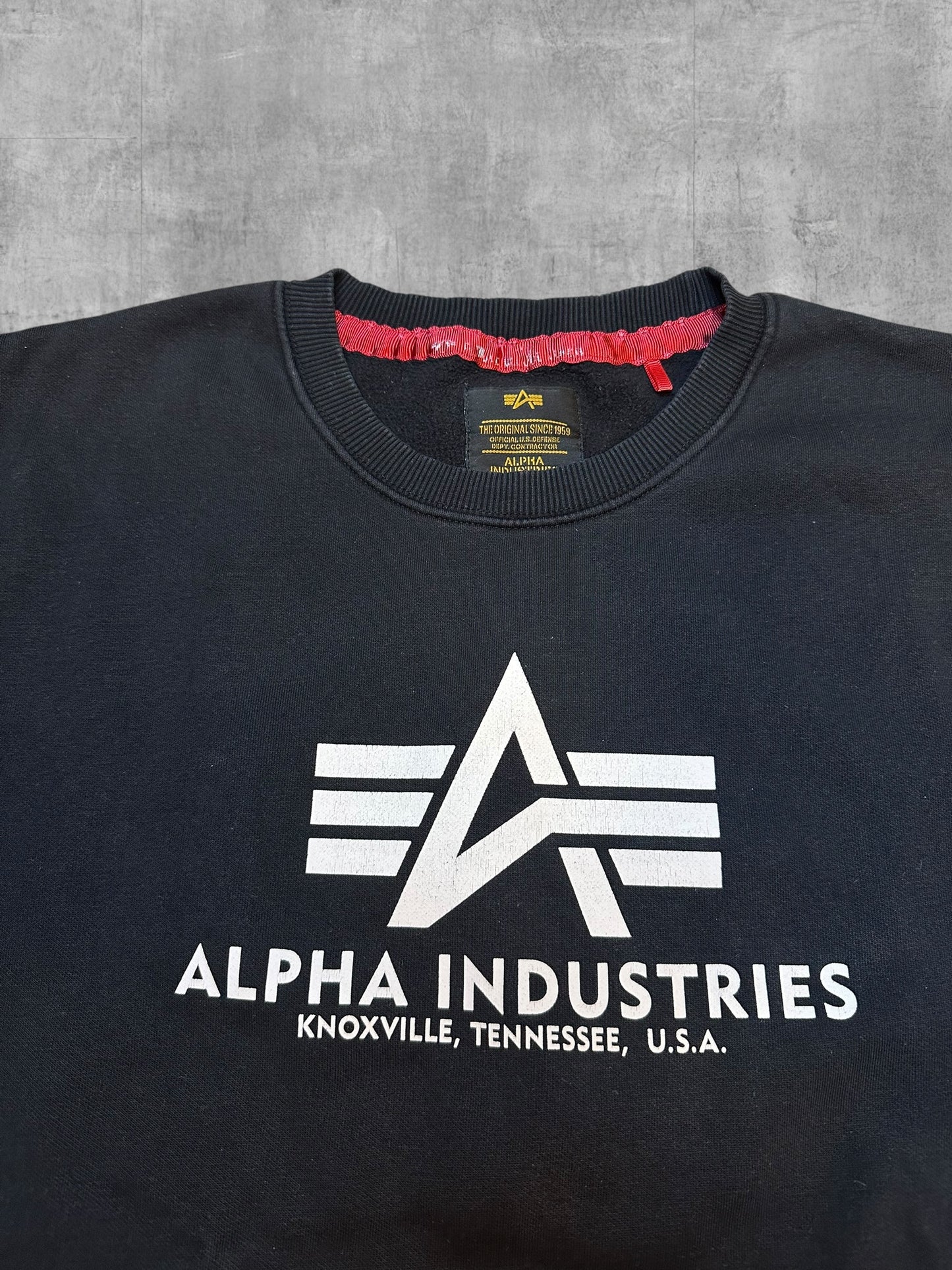 Alpha Industries Sweatshirt Schwarz XL
