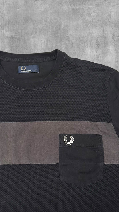 Fred Perry Longsleeve (dünnes Sweatshirt) Schwarz M