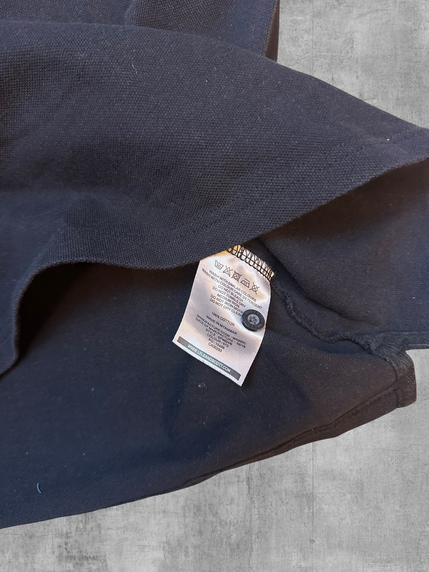 Lyle & Scott Polo Shirt Schwarz XL