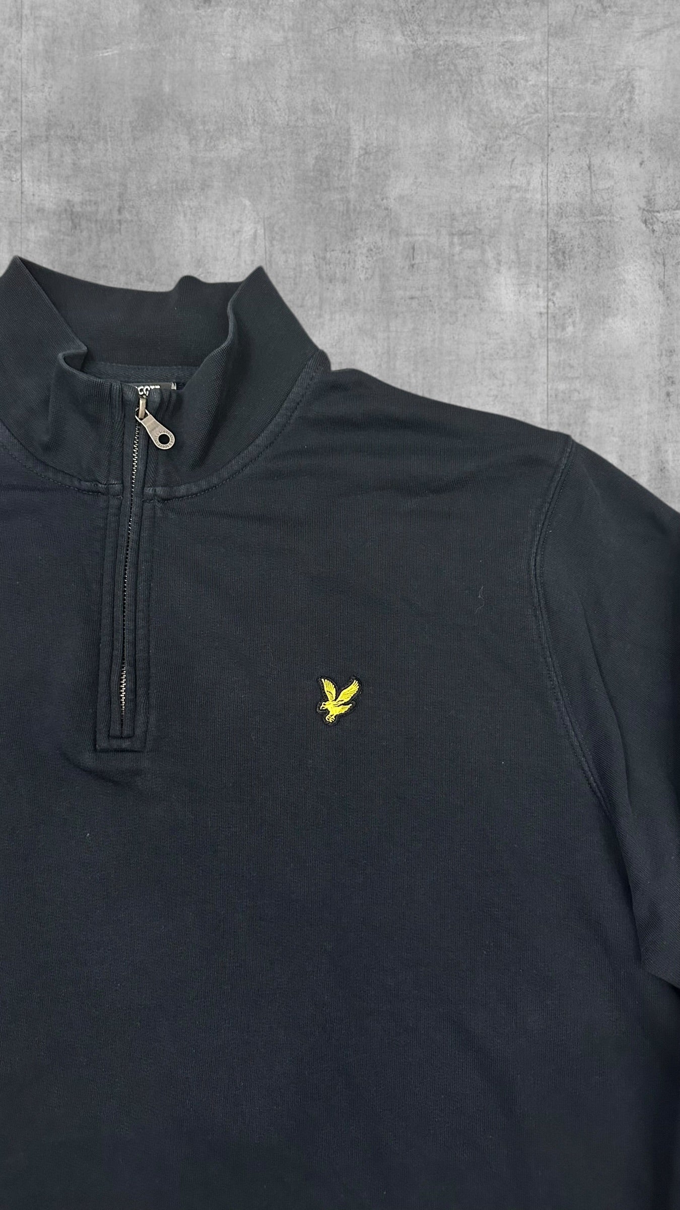 Lyle & Scott Half Zip Pullover Schwarz XXL