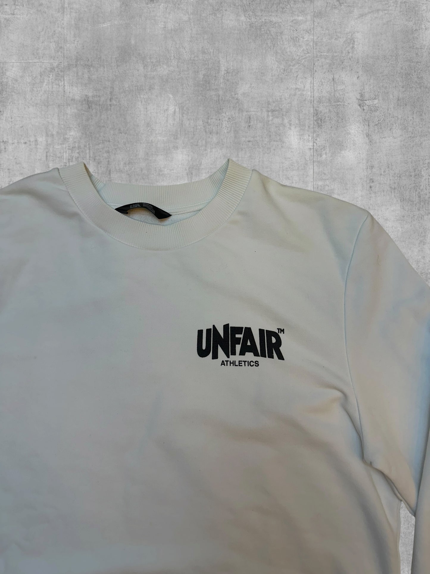 Unfair Athletics Sweatshirt Weiß Schwarz M