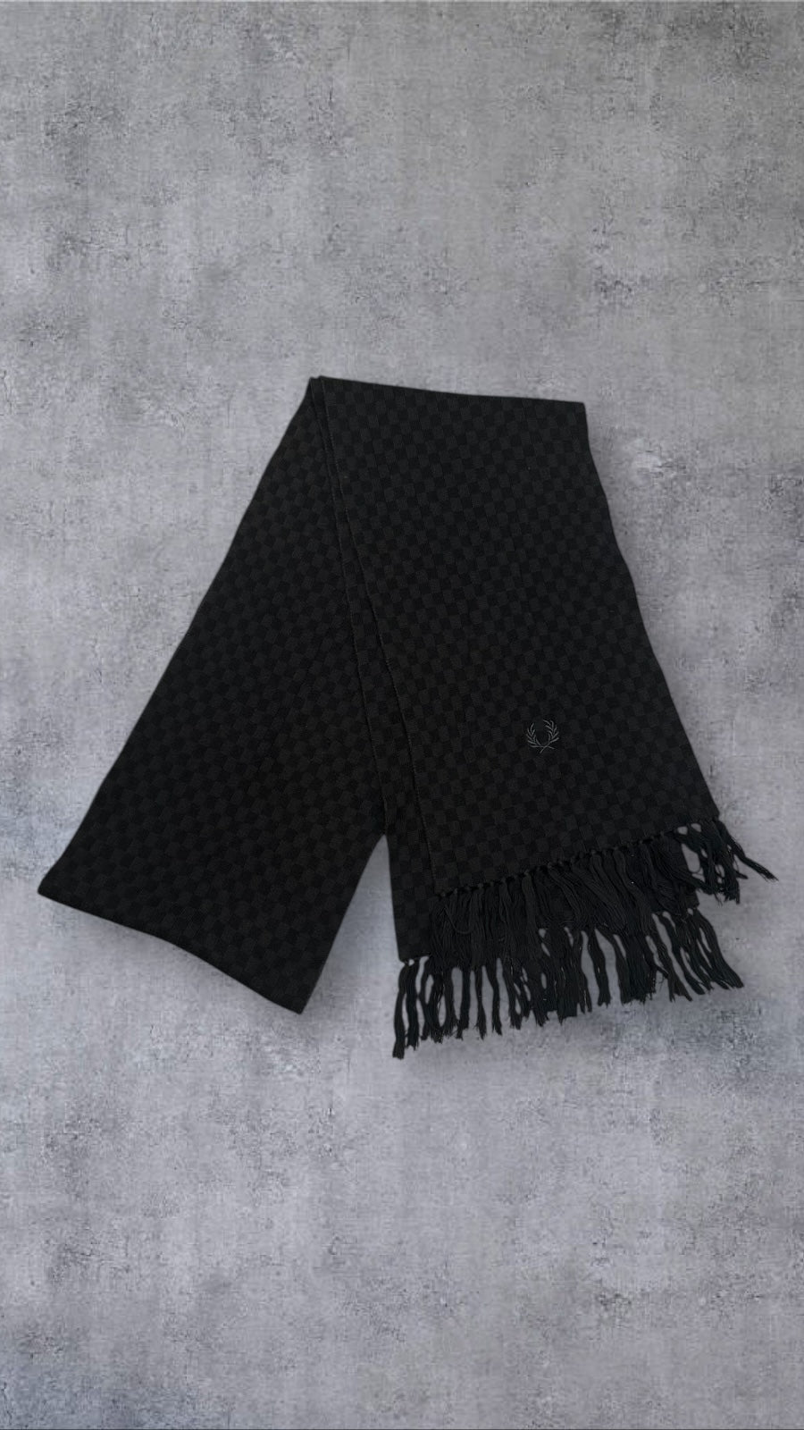 Fred Perry Schal Schwarz Grau