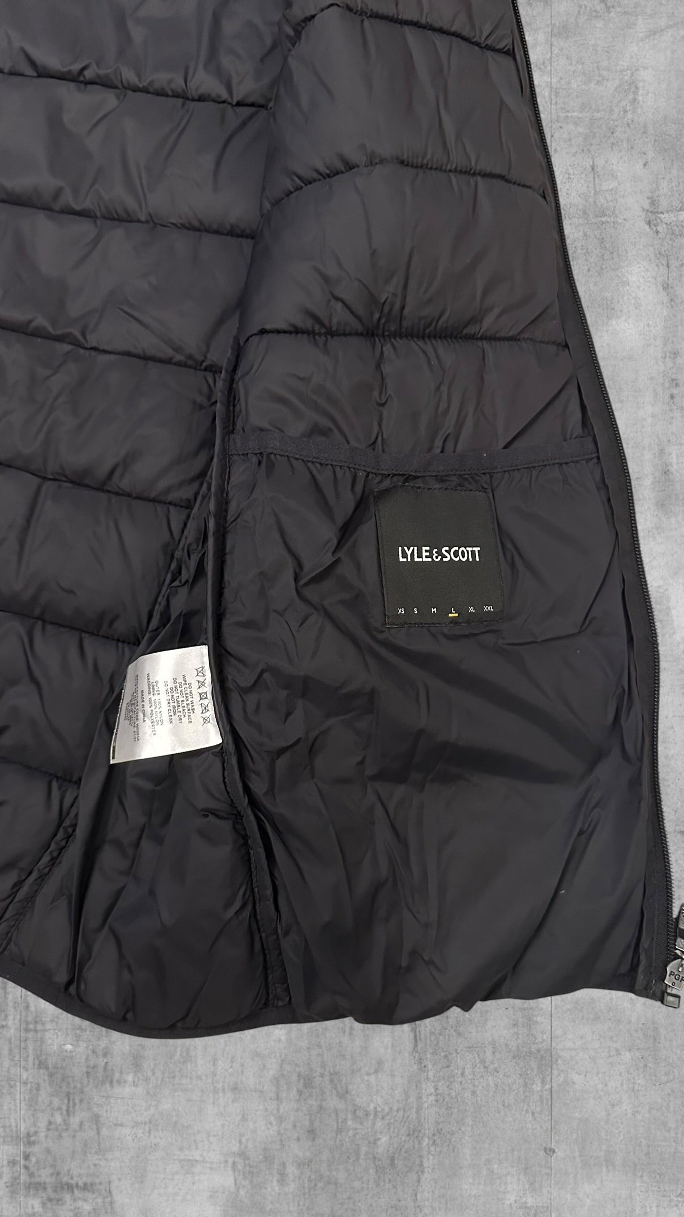 Lyle & Scott Daunenweste Schwarz L