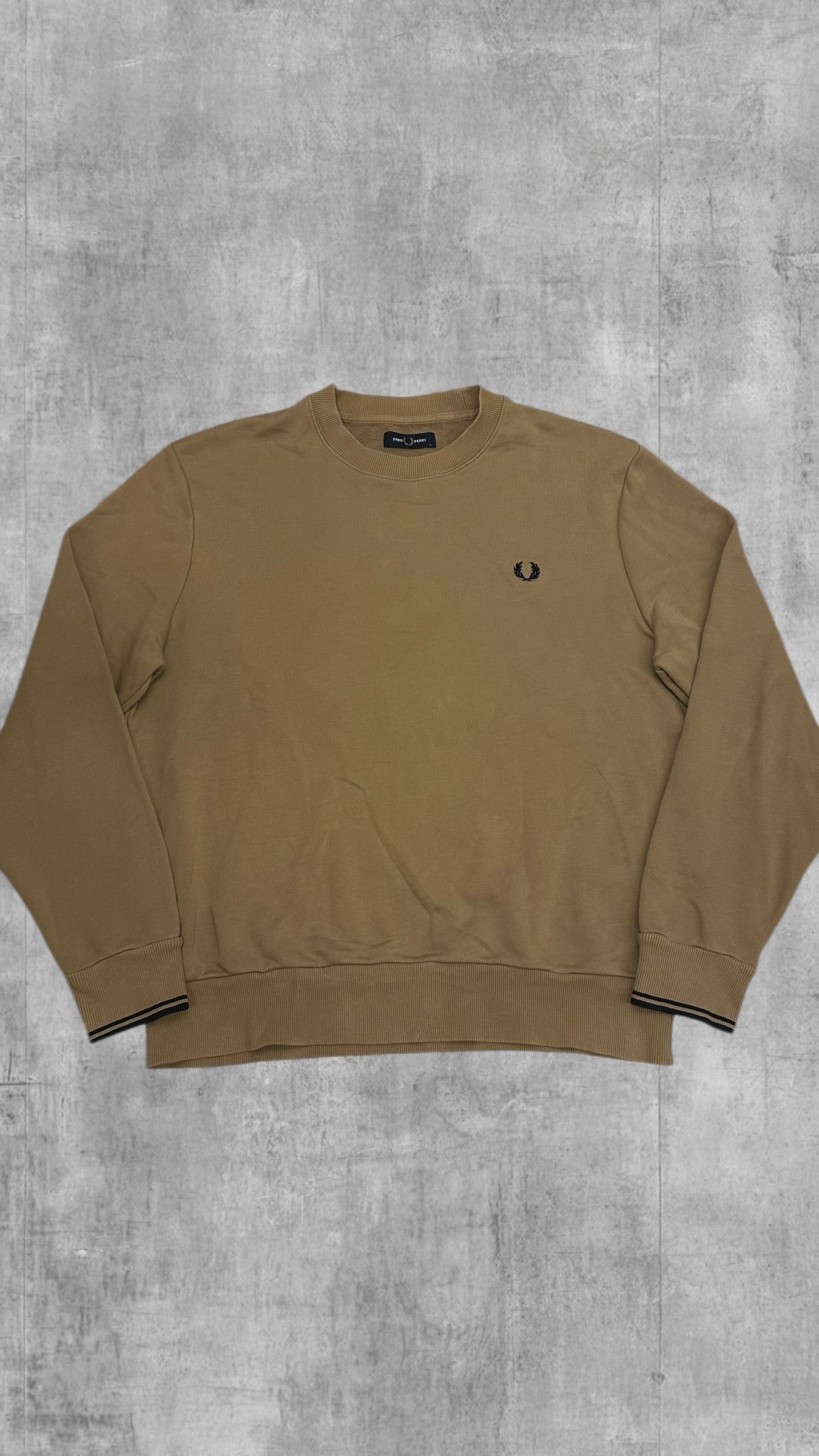 Fred Perry Sweatshirt Beige Braun XL